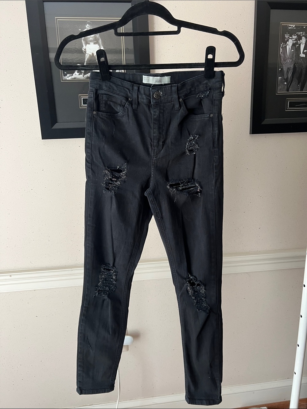 Topshop Jamie Distressed Jeans